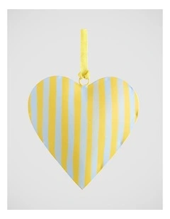 Florabelle Christmas La Dolce Vita Yellow Heart Tree Decoration Small ? 10cm