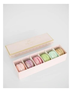 Florabelle Christmas Patisserie Pink Macaron Ornament Set of 6 ? 6.5cm