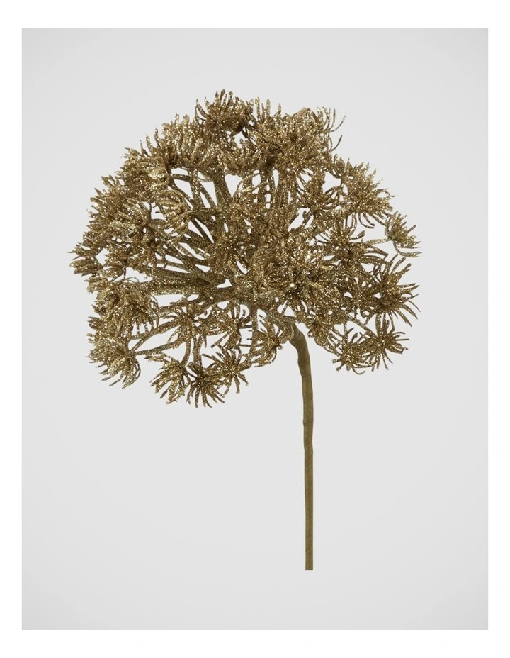 Florabelle Christmas Glitter Gold Agapanthus Stem ? 62cm image 2