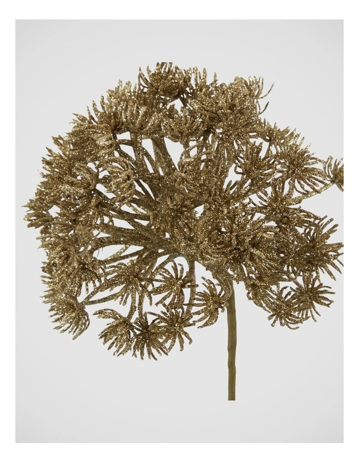 Florabelle Christmas Glitter Gold Agapanthus Stem ? 62cm image 3