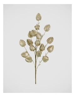 Florabelle Christmas Glitter Gold Chinese Lantern Stem ? 70cm
