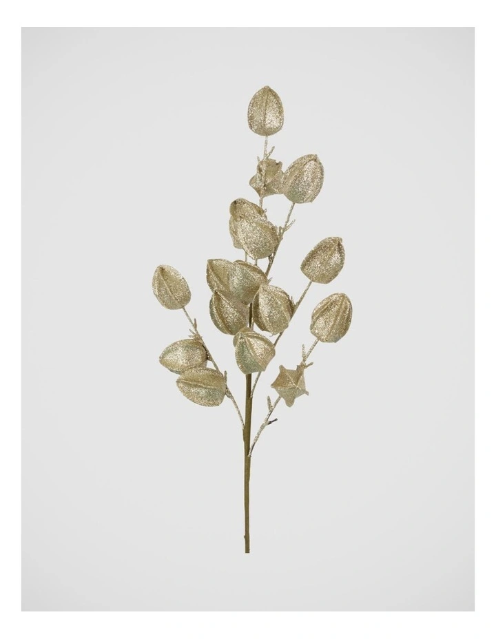Florabelle Christmas Glitter Gold Chinese Lantern Stem ? 70cm image 2