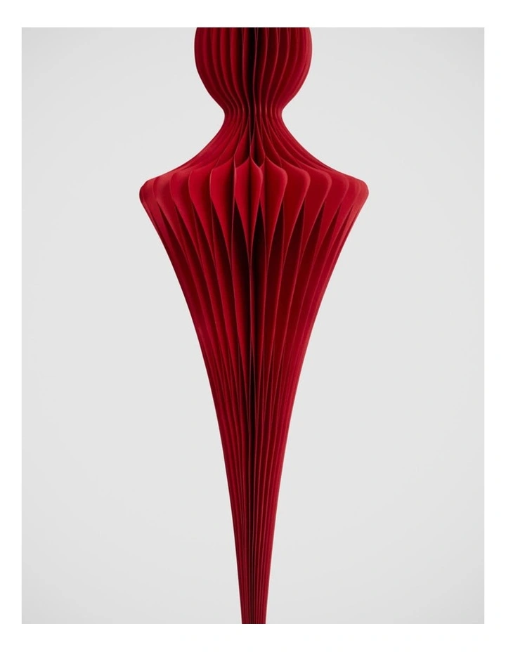 Florabelle Christmas Red Paper Jousting Finial Decoration 80cm image 3