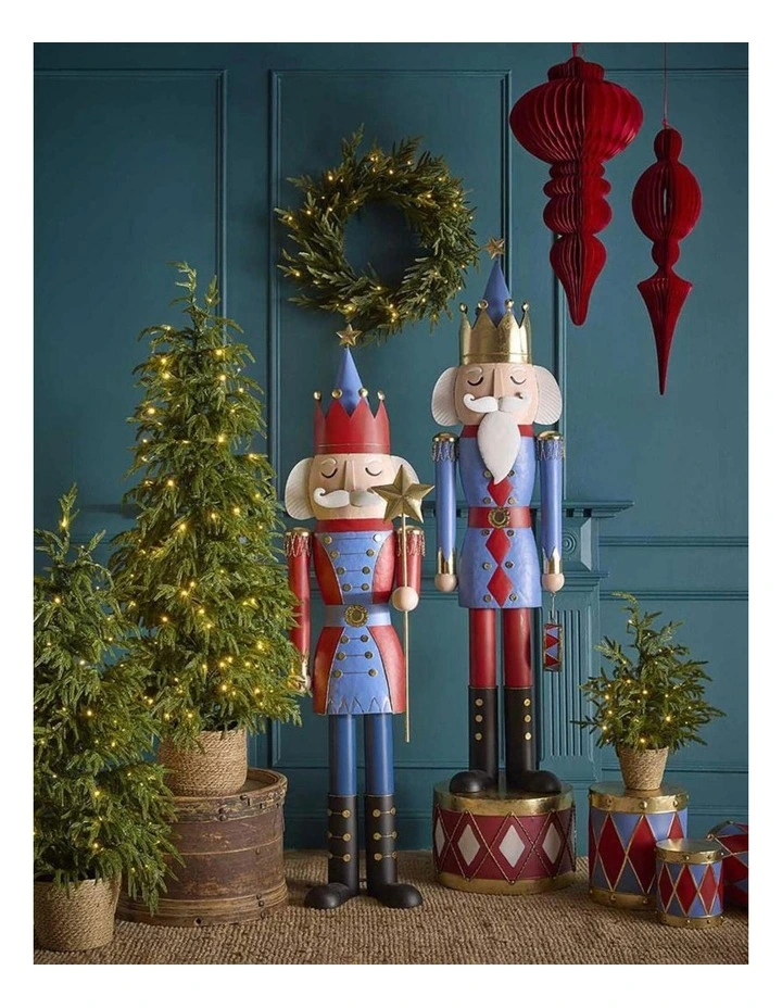 Florabelle Christmas Red Paper Jousting Finial Decoration 80cm image 5
