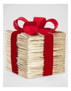 Florabelle Christmas Wrapt Light-Up Gift Box Small ? 23cm