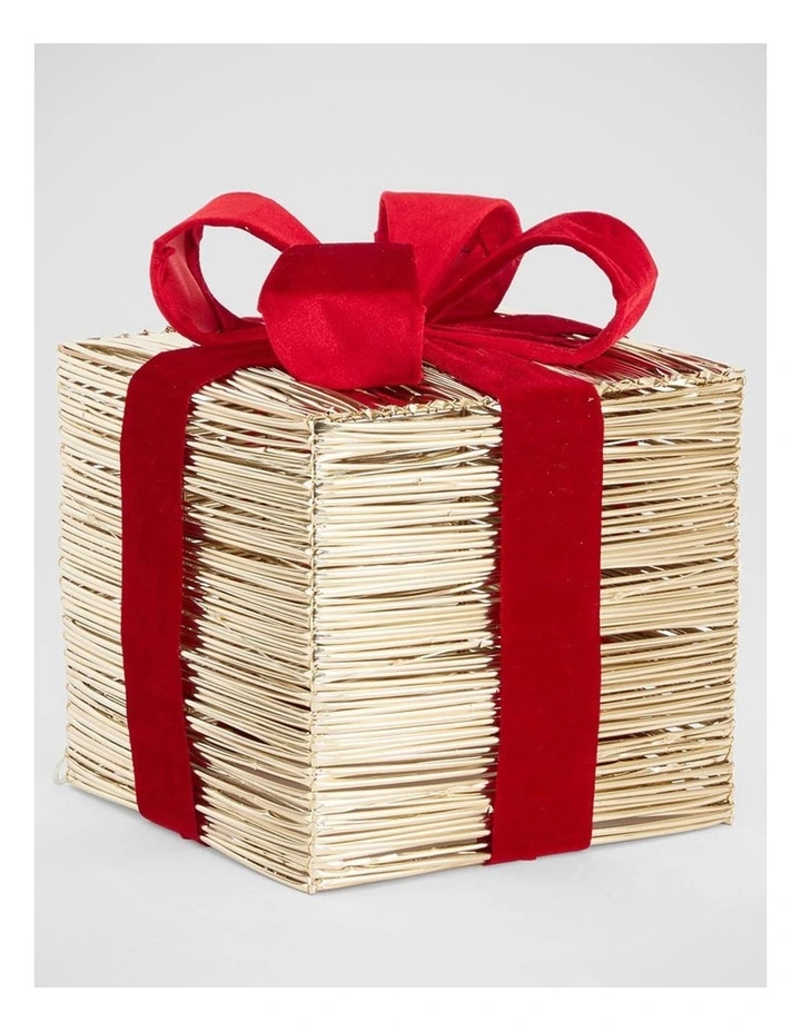 Florabelle Christmas Wrapt Light-Up Gift Box Small ? 23cm image 1