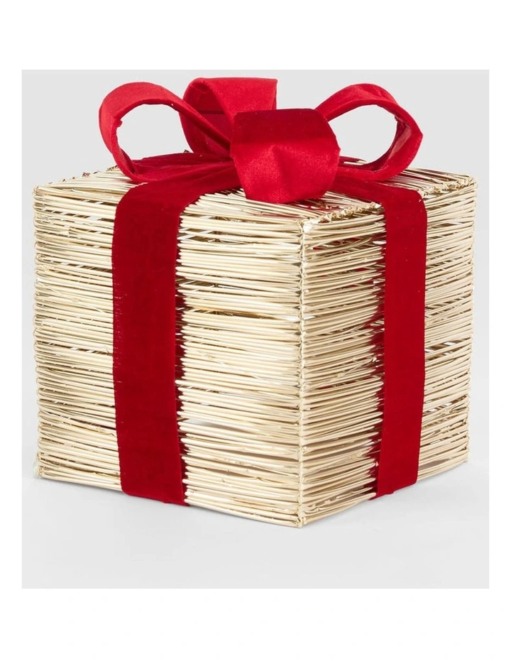 Florabelle Christmas Wrapt Light-Up Gift Box Small ? 23cm image 3