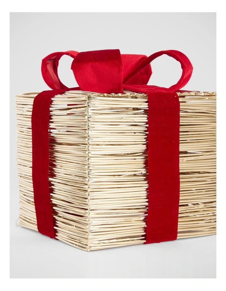 Florabelle Christmas Wrapt Light-Up Gift Box Small ? 23cm image 4
