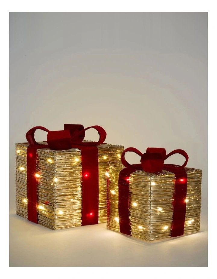 Florabelle Christmas Wrapt Light-Up Gift Box Small ? 23cm image 6