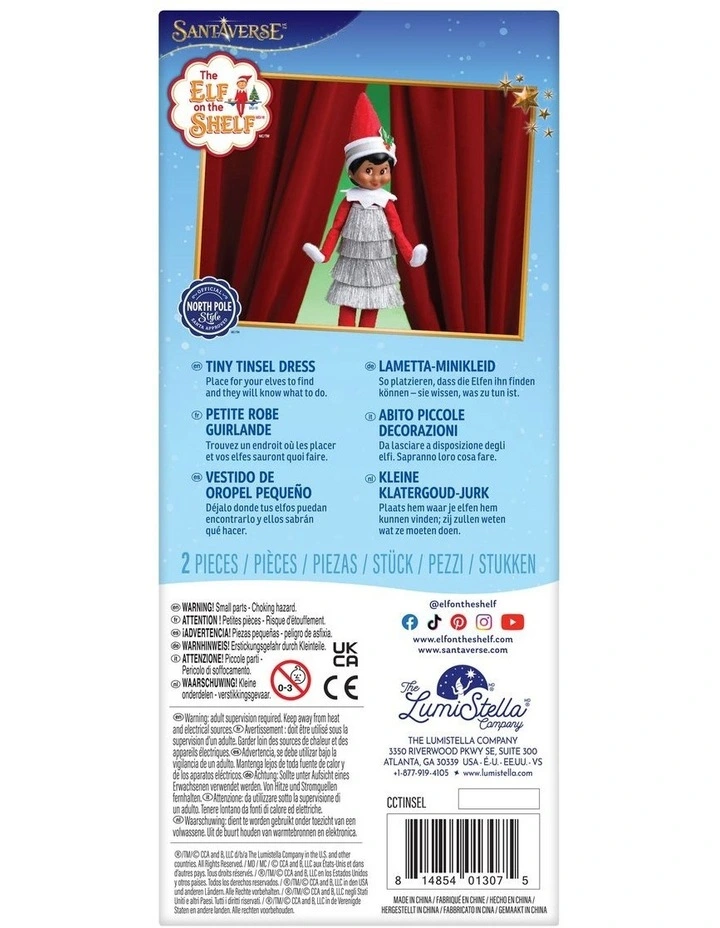 Claus Couture Tiny Tinsel Dress in Red image 2
