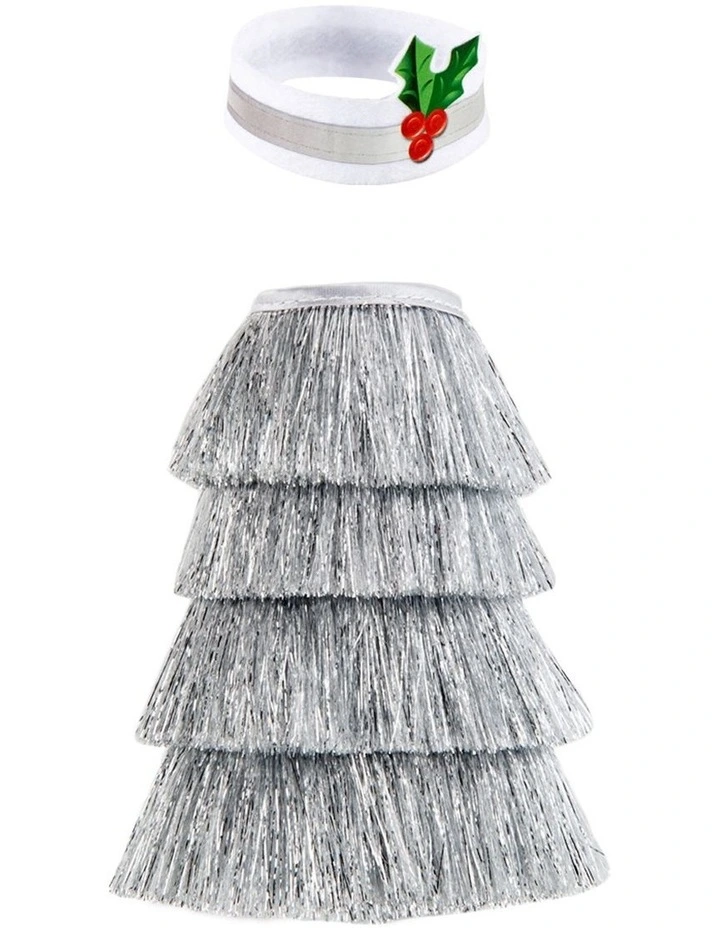 Claus Couture Tiny Tinsel Dress in Red image 3
