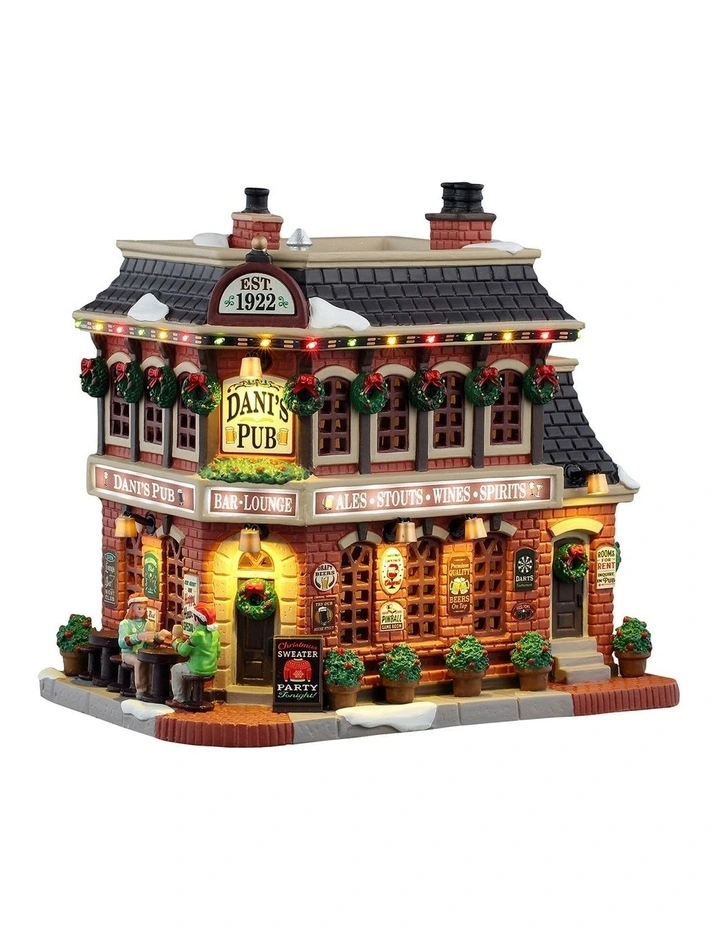 Lemax Christmas Dani?s Pub, With 4.5v 100ma Adaptor image 1