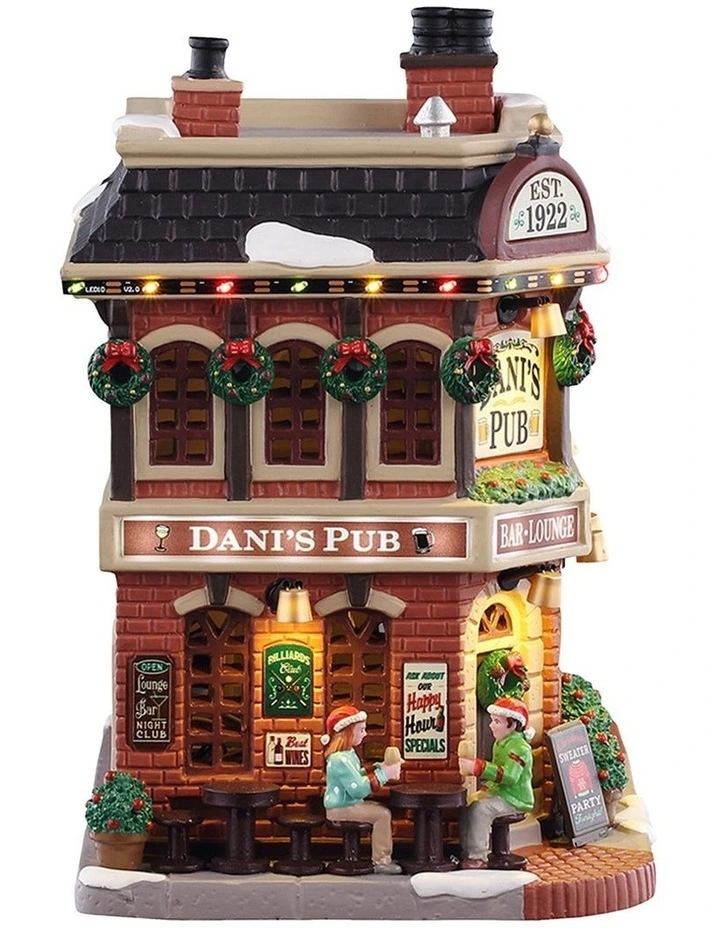 Lemax Christmas Dani?s Pub, With 4.5v 100ma Adaptor image 2