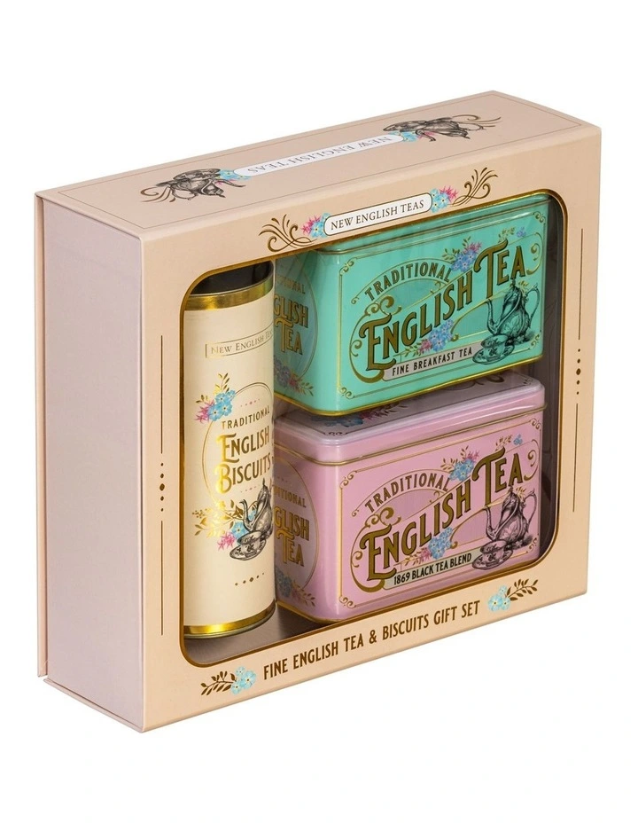 80 Teabags English Breakfast Blend 360g + Ginger Biscuits Gift Box 200gm image 2