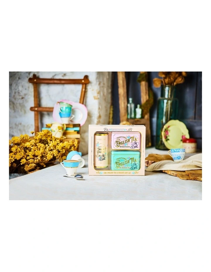 80 Teabags English Breakfast Blend 360g + Ginger Biscuits Gift Box 200gm image 3