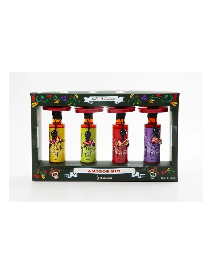 El Cocinero Amigo Chilli Oils 4 Pack image 1