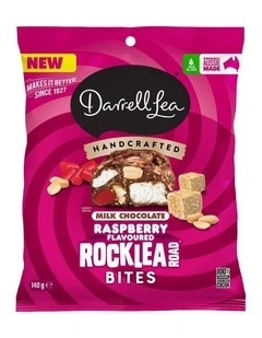 Darrell Lea Rocklea Road Bites Raspberry 140g
