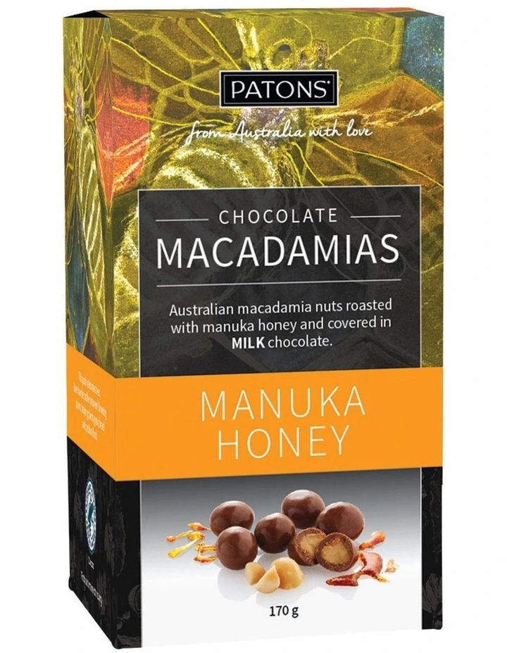 Patons Chocolate Macadamias with Manuka Honey Gift Box image 1