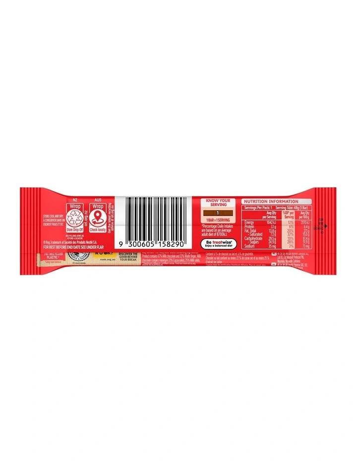 Chunky Milk Chocolate Bar 48g image 2