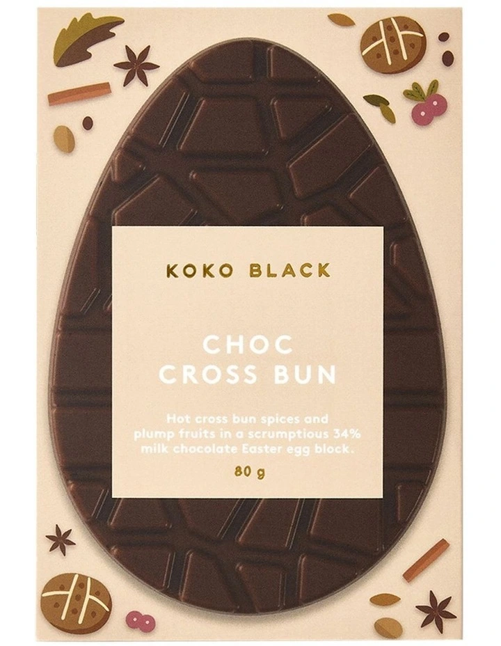 Choc Cross Bun 80g image 1