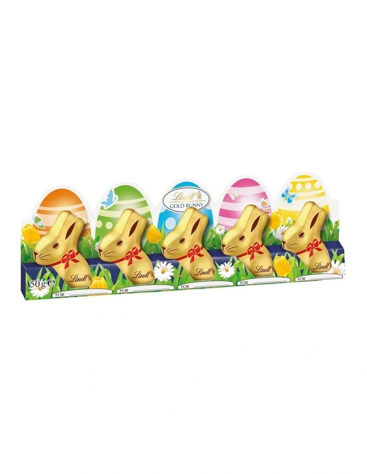 Mini Gold Bunny 5 Pack 50g image 1