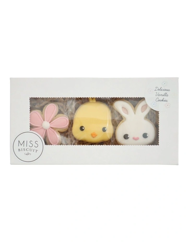 Vanilla Iced Easter Cookies 3 pack image 1