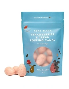 Treasured Eggs Strawberries And Cream Popping Candy 100g