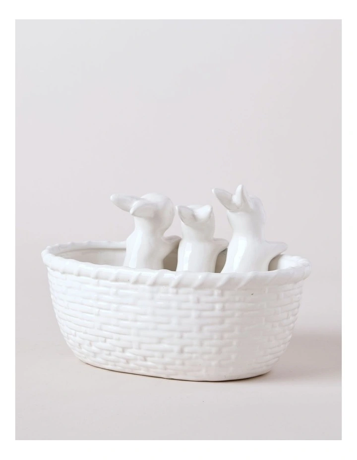 Ceramic Bowl 15cm in White image 3