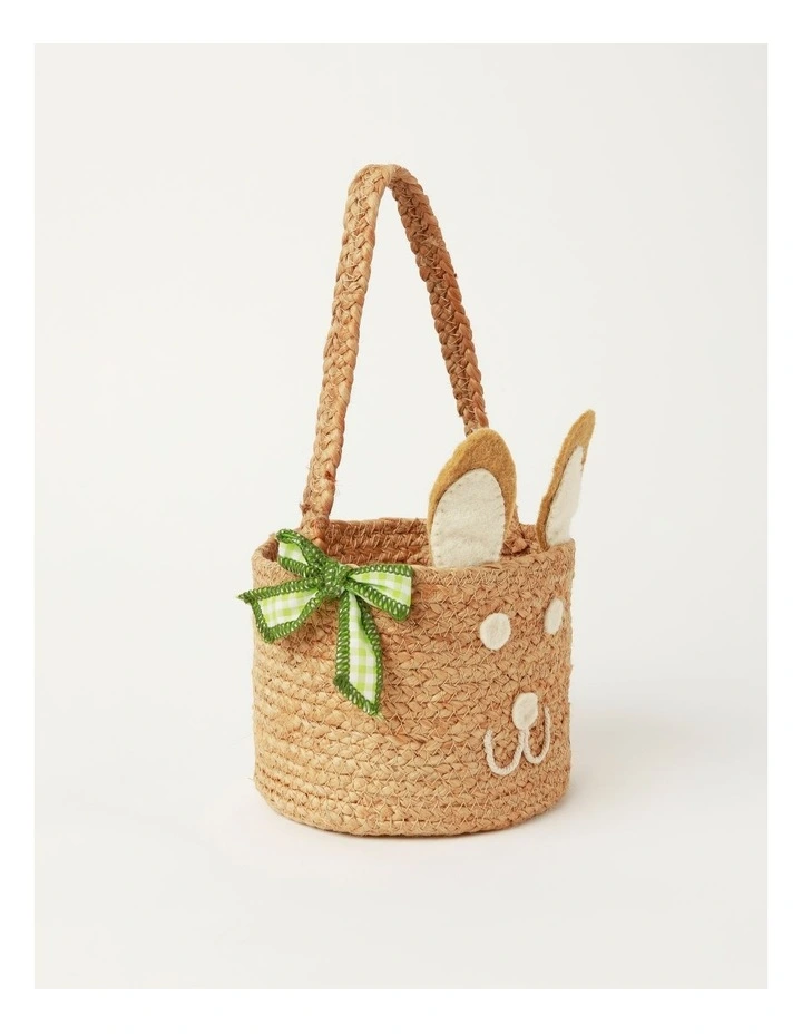 Myer Giftorium Jute Rope Bunny Basket 30cm In Natural MYER