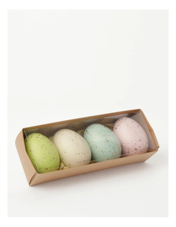Speckled Egg Ornaments 4-Pack 13 cm in Multi image 4
