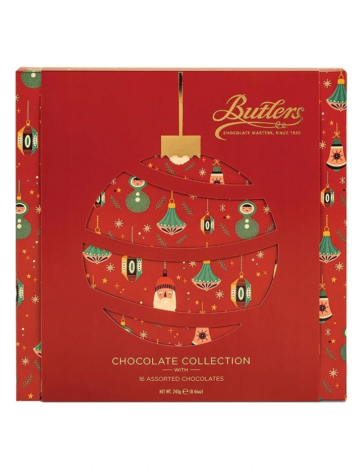 Red Christmas Motif Chocolate Collection 240g image 1