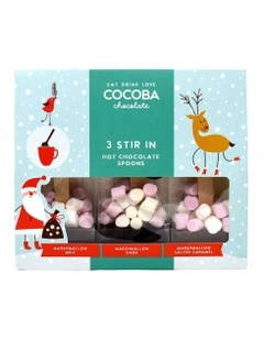 Christmas Gift Set of 3 Hot Chocolate Spoons 150g