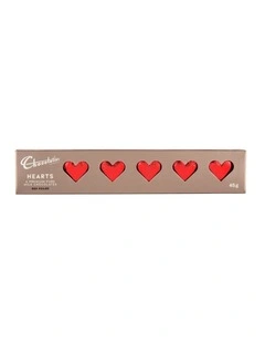 Red Foiled Hearts 6 Pack 45g