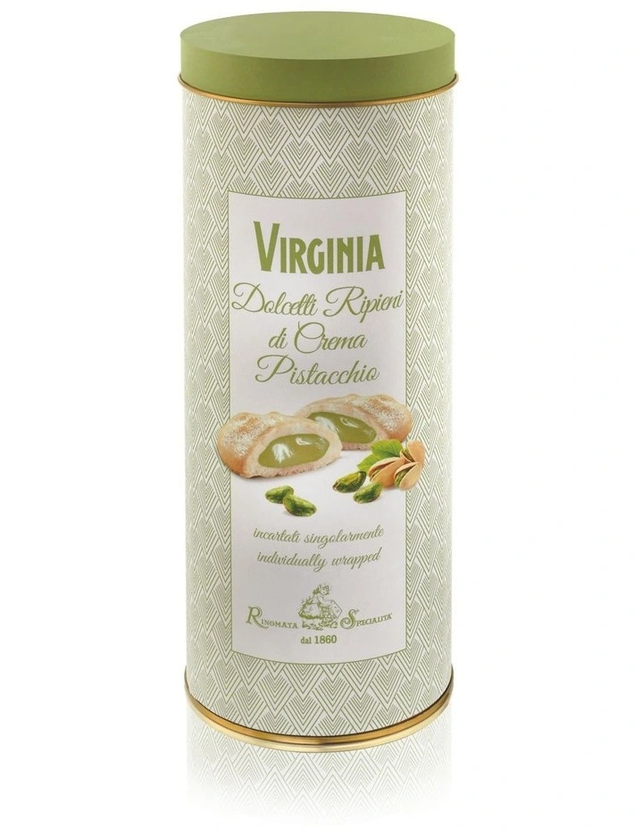 Cuorpistacchio Biscuits Filled with Pistachio Cream Round Tin 160g image 1