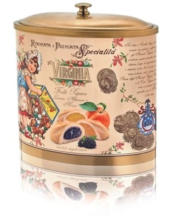 Assorted Filled Biscuits (Blackberry, Apricot, Lemon) Oval Tin 200g