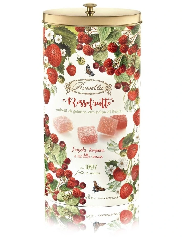 Assorted Pates De Fruits Oval Tin Berries 250g image 1