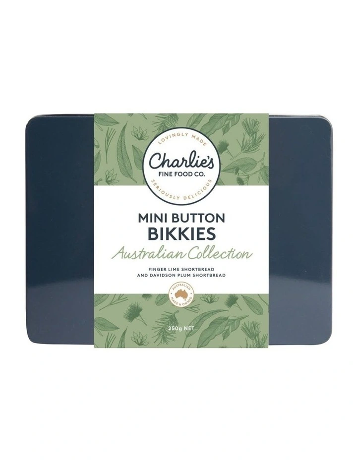 Christmas Tin Flavours of Australia Finger Lime Davidson Plum Biscuit 250g image 1