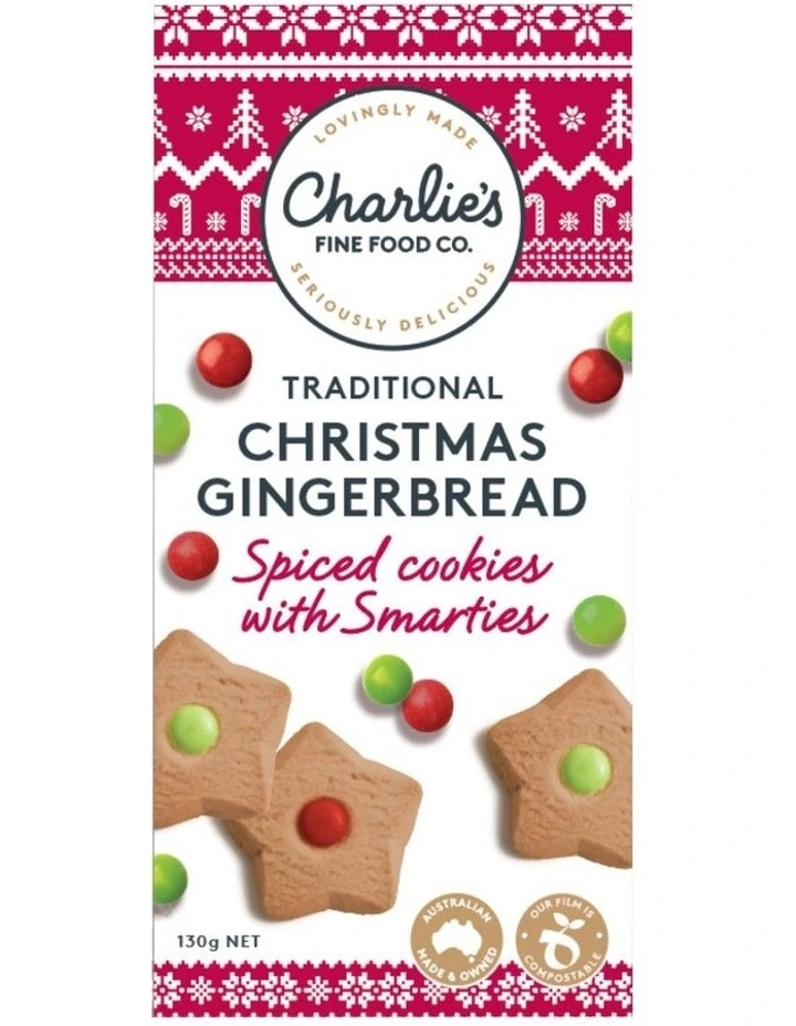 Christmas Stars Gingerbread Cookie 130g image 1