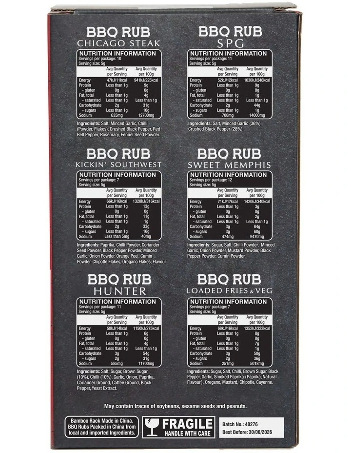 Rubs Caddy 6 Pieces image 2