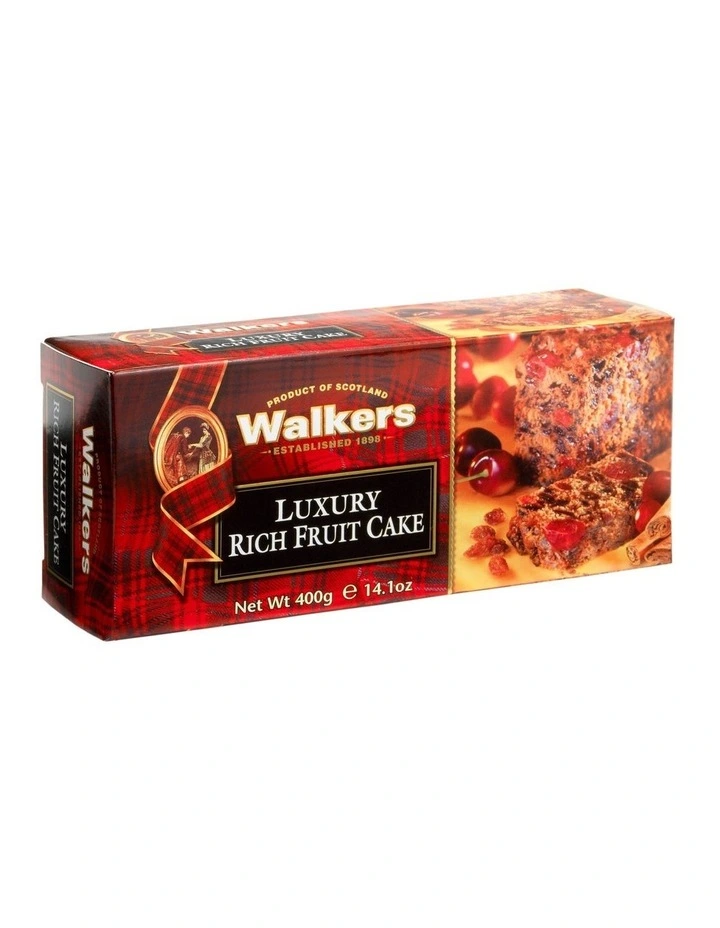 Carton Luxury Rich Fruit Cake 400g image 1