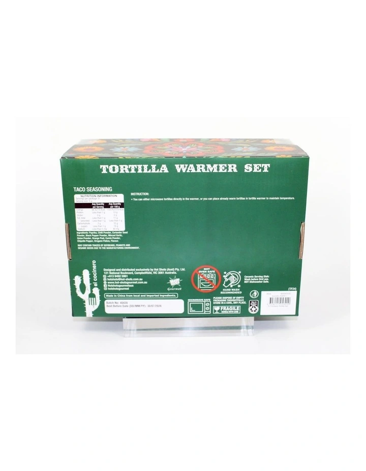 Fiesta Set Tortilla Warmer and Taco Spice Sachet 30g image 2
