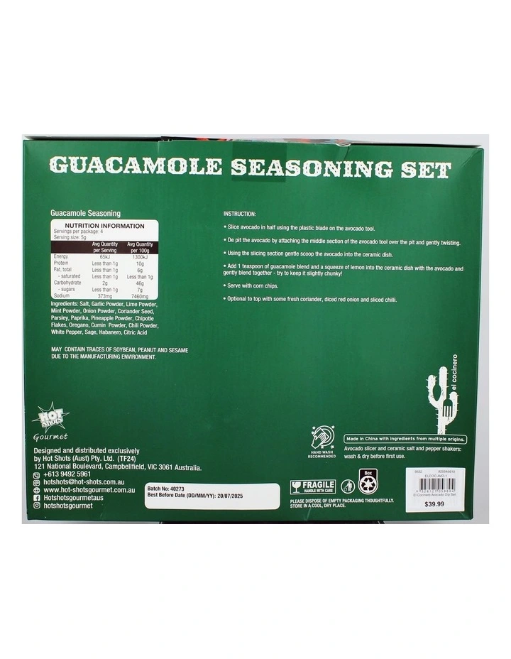 Fiesta Set Smashed Avocado Bowl and Spice Blend 145g image 2