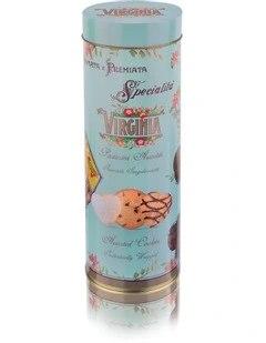 Assorted Biscuits in Blue Round Tin 100g
