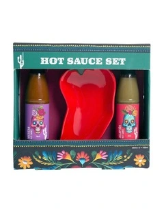 Hot Sauce set with Chili bowl