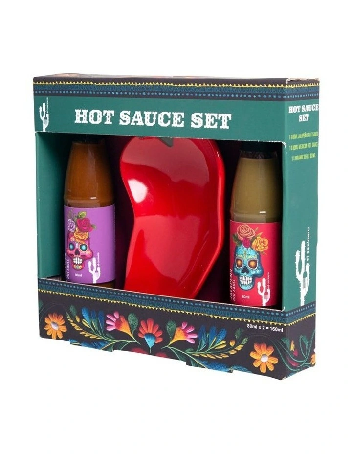 Hot Sauce set with Chili bowl image 2