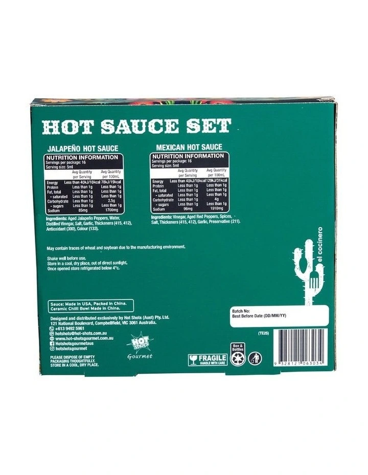 Hot Sauce set with Chili bowl image 4