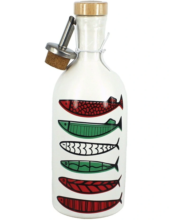 Italian Ceramic Olive Oil Fish Design 550ml image 2