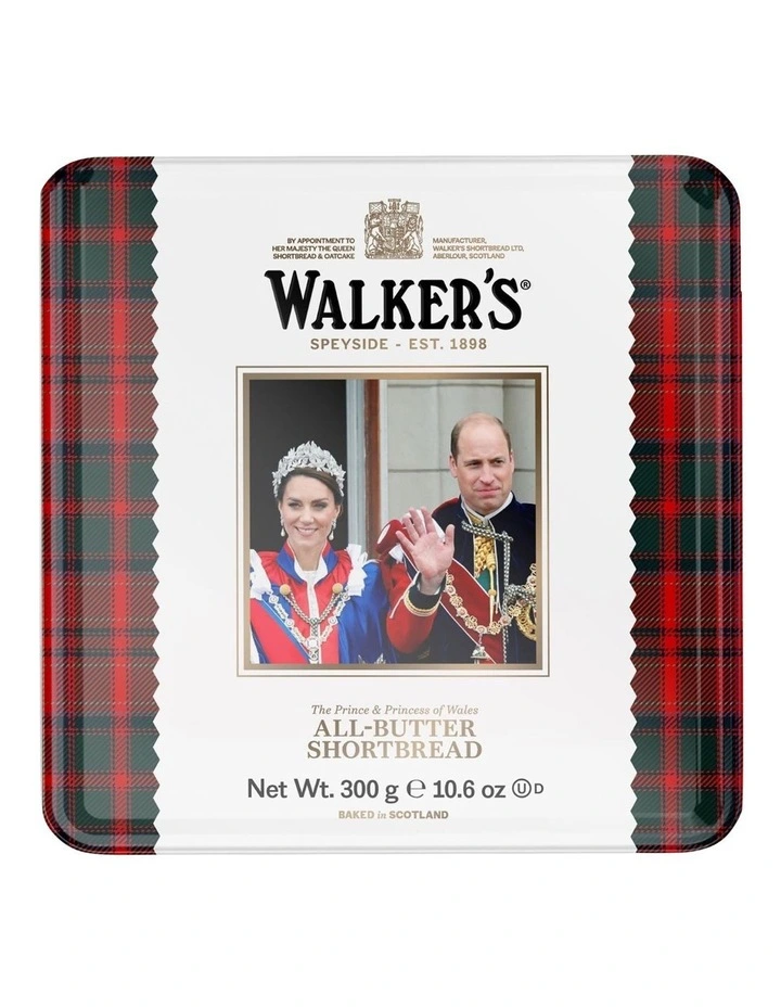 Walkers The Prince & Princess of Wales Tin Union Jack Shortbread 300g image 1
