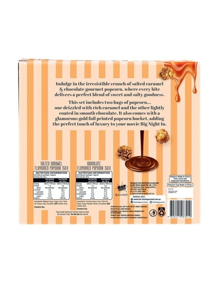 Gourmet Caramel Popcorn Gift Set 300g image 4