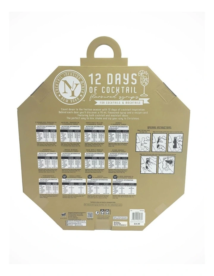 New York Cocktail Mixers Advent Calendar image 2